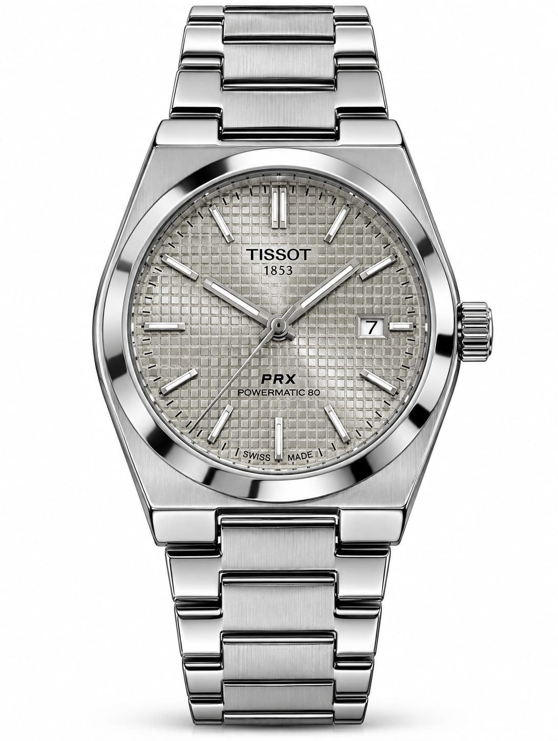 Tissot PRX 1853 Silver Dial Automatic Luxury Watch