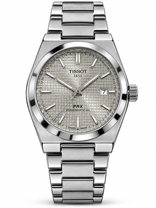 Tissot PRX 1853 Silver Dial Automatic Luxury Watch
